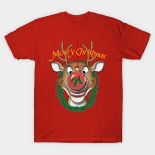 Merry Red Nose Bulb T-Shirt